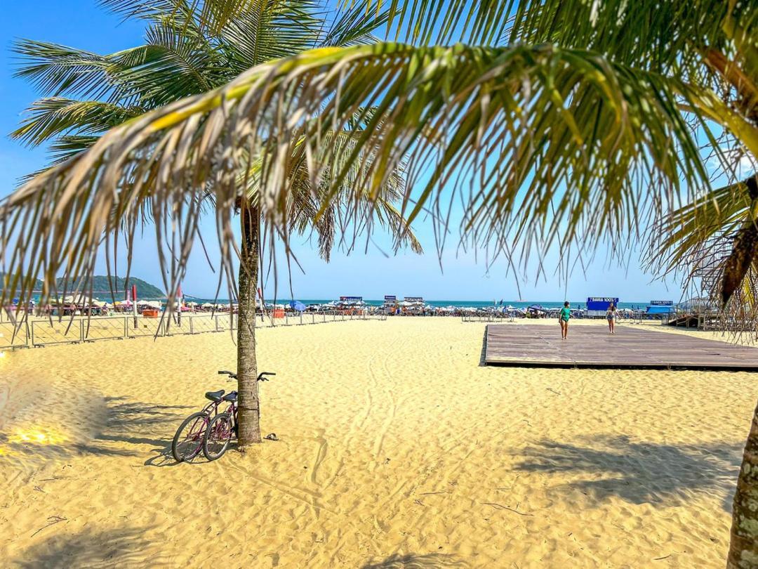Otimo Loft Pe Na Areia Na Praia Da Guilhermina Sp Praia Grande (Santos) Exterior foto